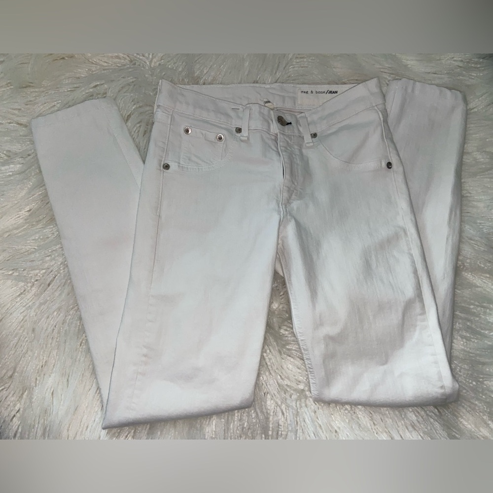 rag & bone Bright White Skinny Jeans - Picture 2 of 8